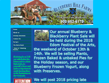Tablet Screenshot of blueberryhillfarms.com
